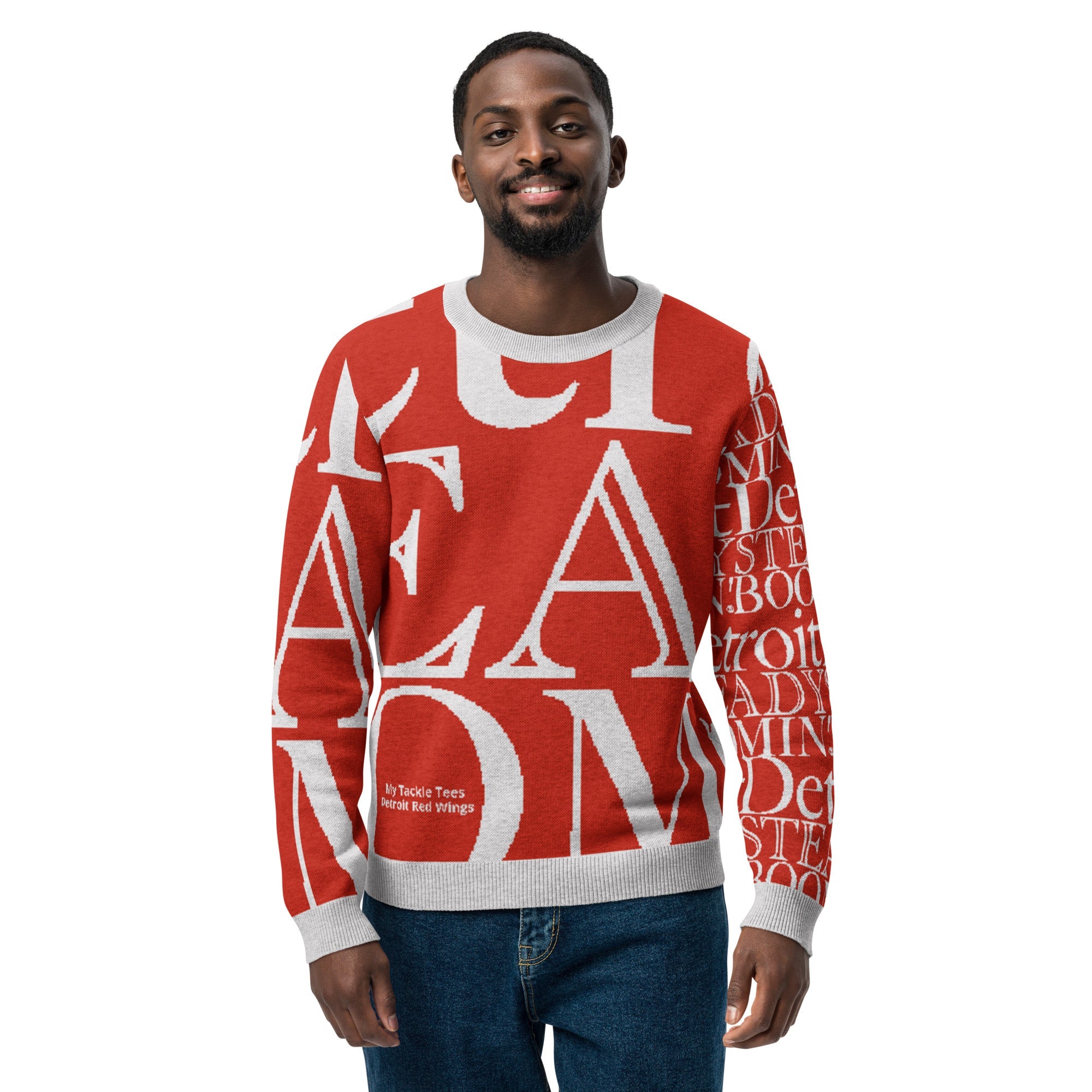 Detroit Red Wings Crew Neck Sweater | Knitted Detroit Steady Boomin Apparel