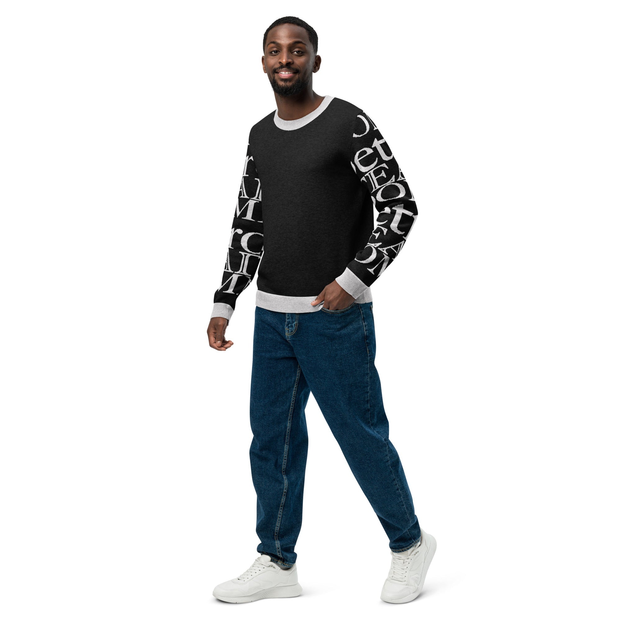 Detroit Steady Boomin Crew Neck Sweater | Premium Knitted Detroit Apparel
