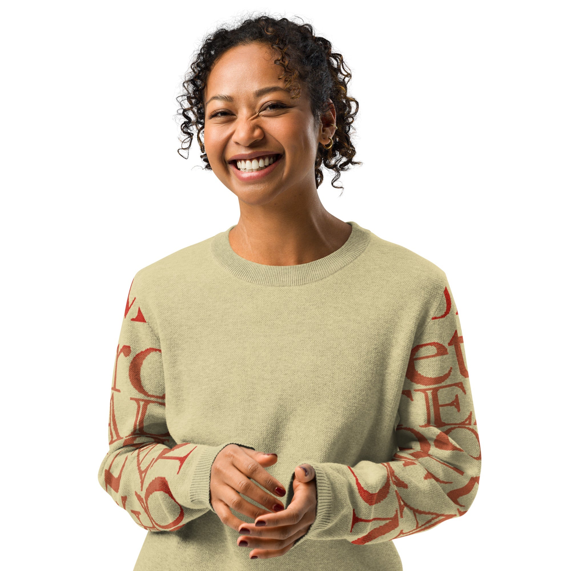 Detroit Steady Boomin Crew Neck Sweater | Hand-Knitted Premium Detroit Apparel