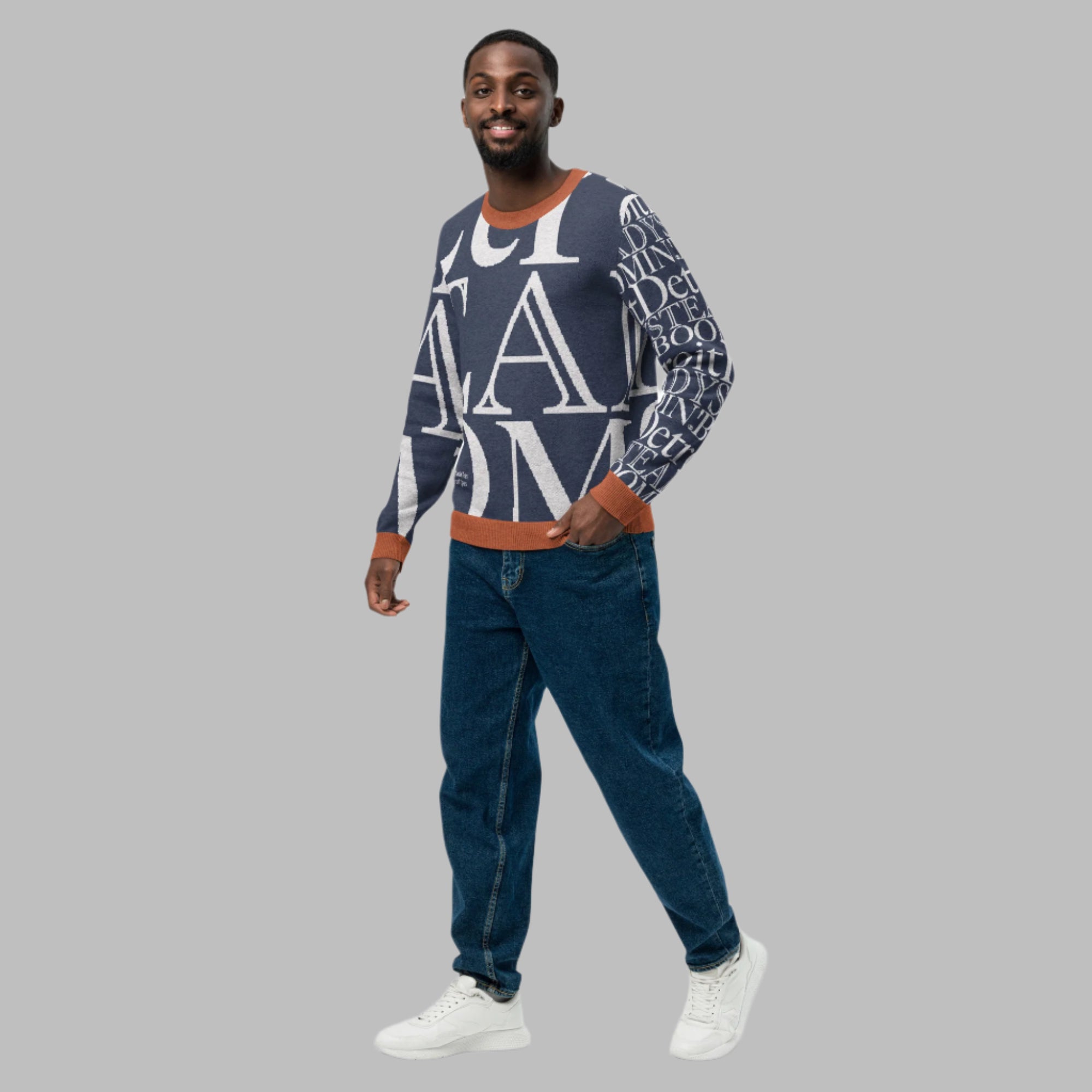 Detroit Tigers Crew Neck Sweater | Knitted Detroit Steady Boomin Apparel