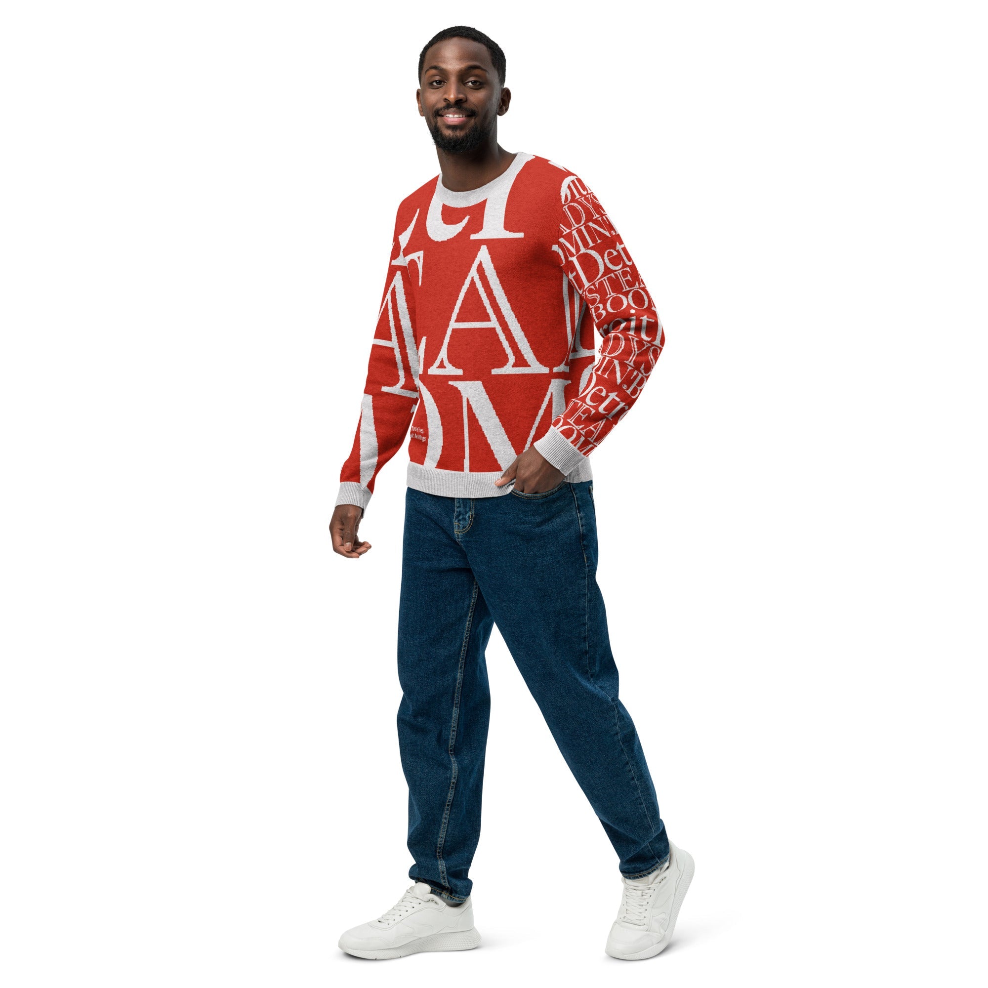 Detroit Red Wings Crew Neck Sweater | Knitted Detroit Steady Boomin Apparel