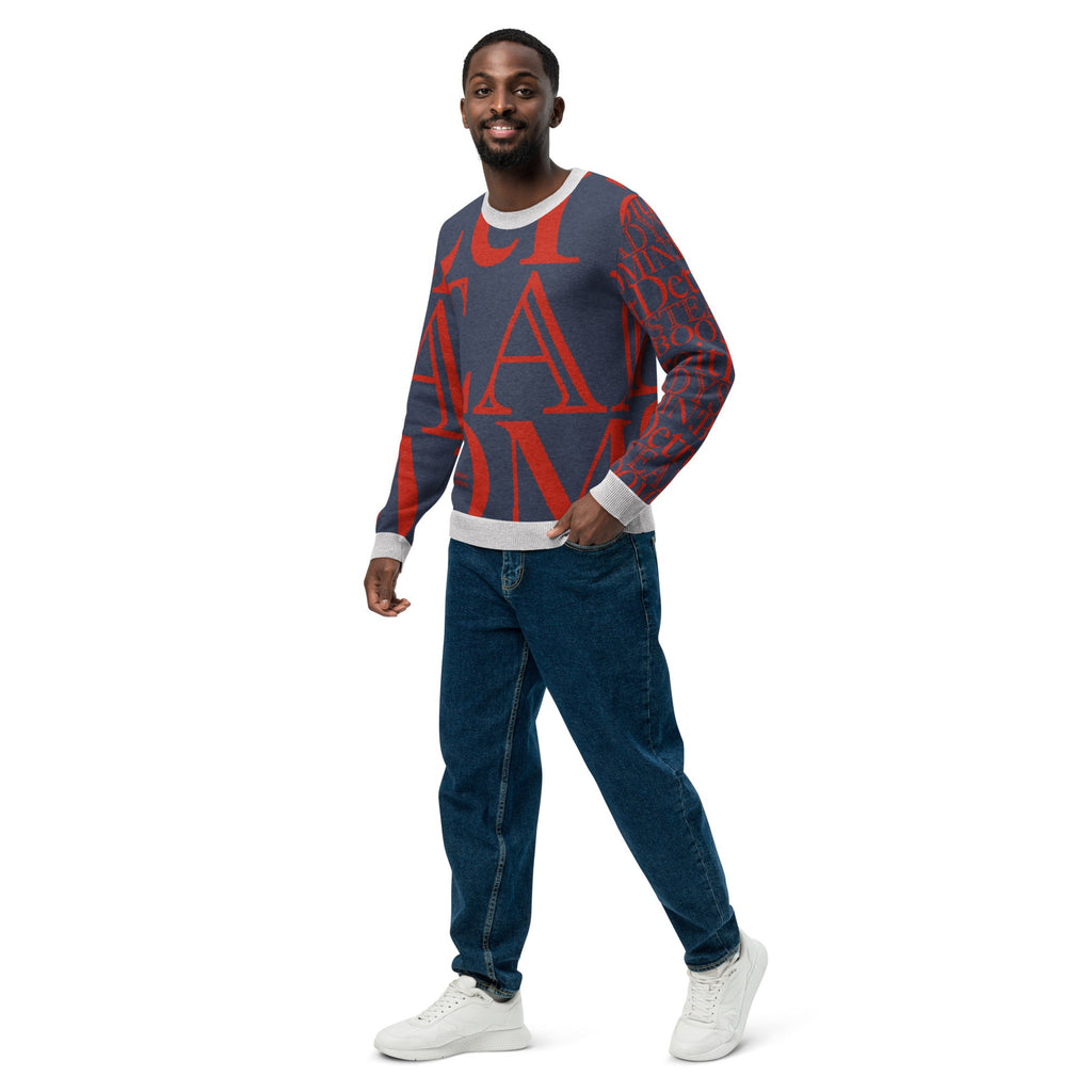 Detroit Pistons Crew Neck Sweater | Knitted Detroit Steady Boomin Apparel