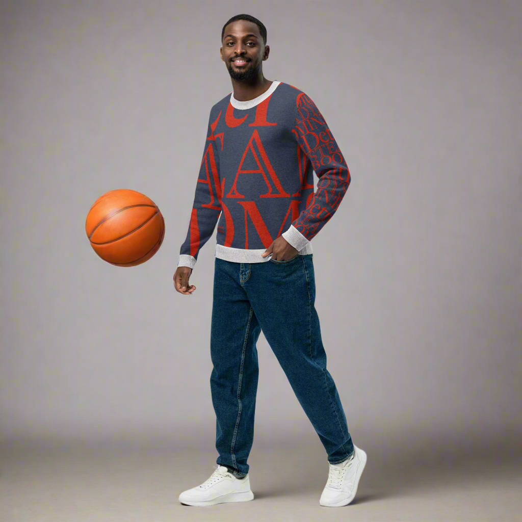 Detroit Pistons Crew Neck Sweater | Knitted Detroit Steady Boomin Apparel