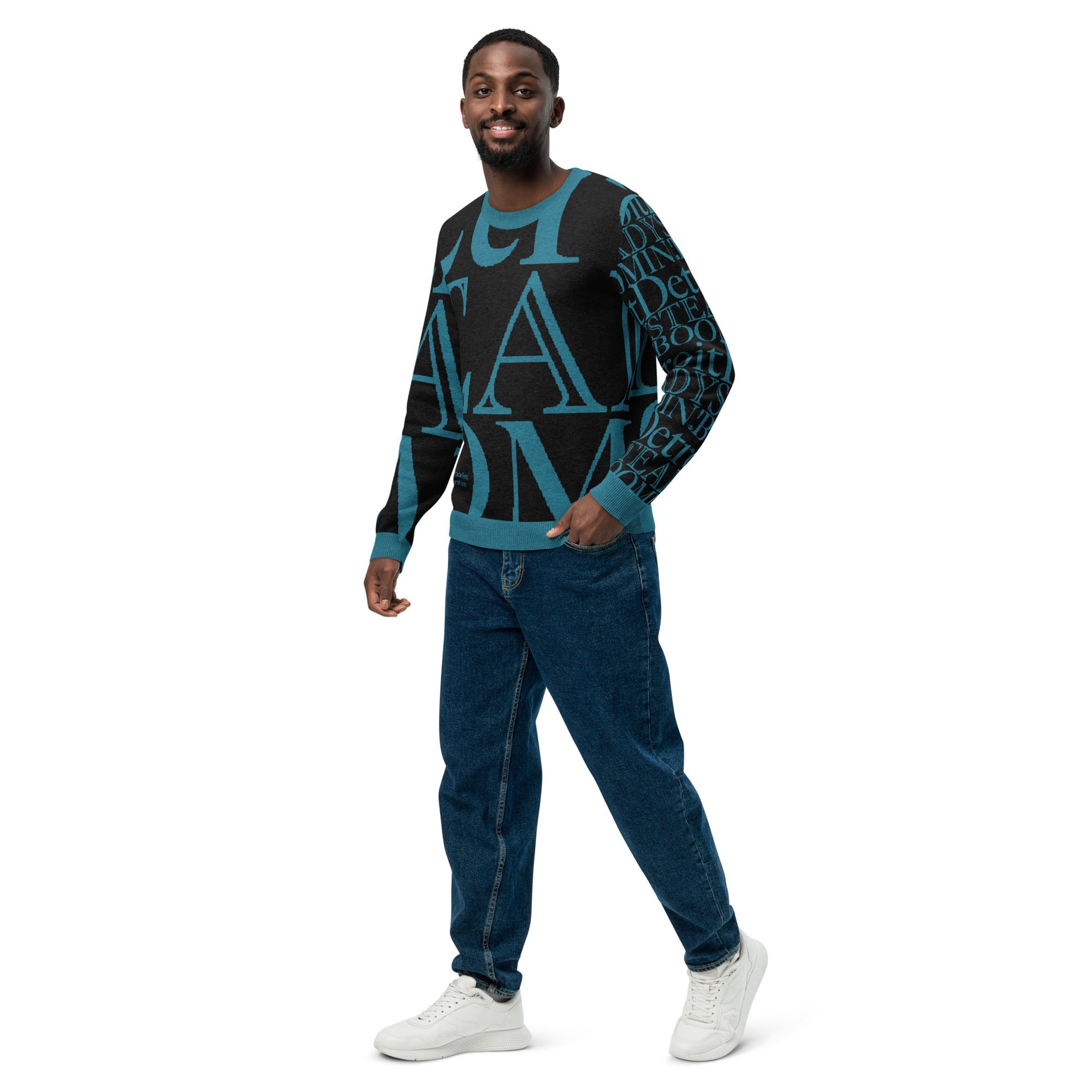 Detroit Lions Crew Neck Sweater | Knitted Detroit Steady Boomin Apparel