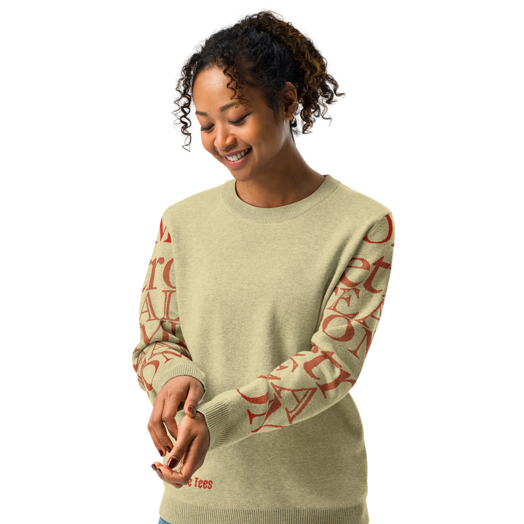 Detroit Steady Boomin Crew Neck Sweater | Hand-Knitted Premium Detroit Apparel