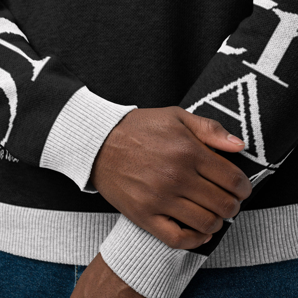 Detroit Steady Boomin Crew Neck Sweater | Premium Knitted Detroit Apparel