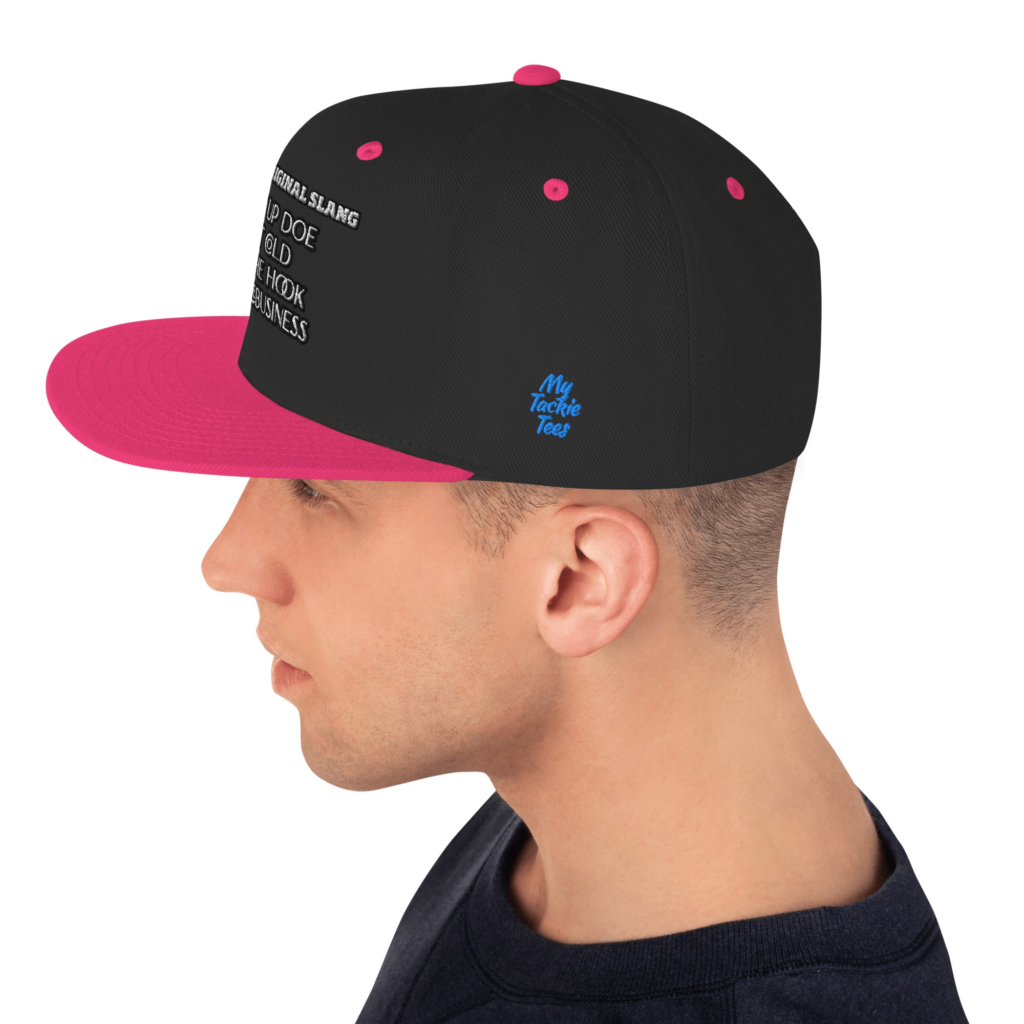 Detroit Original Slang Embroidered Snapback Hat - 6-Panel Classic Fit