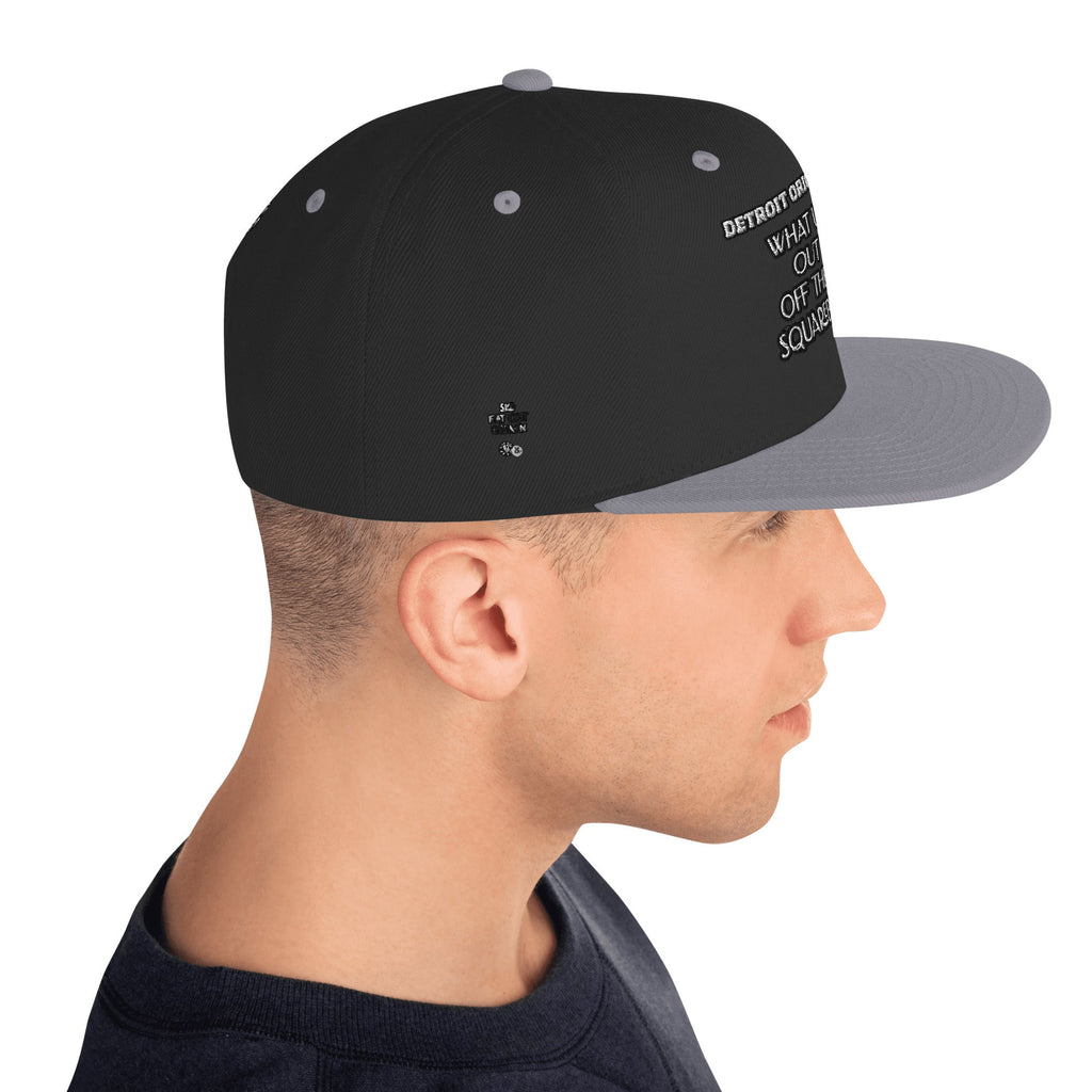 Detroit Original Slang Embroidered Snapback Hat - 6-Panel Classic Fit