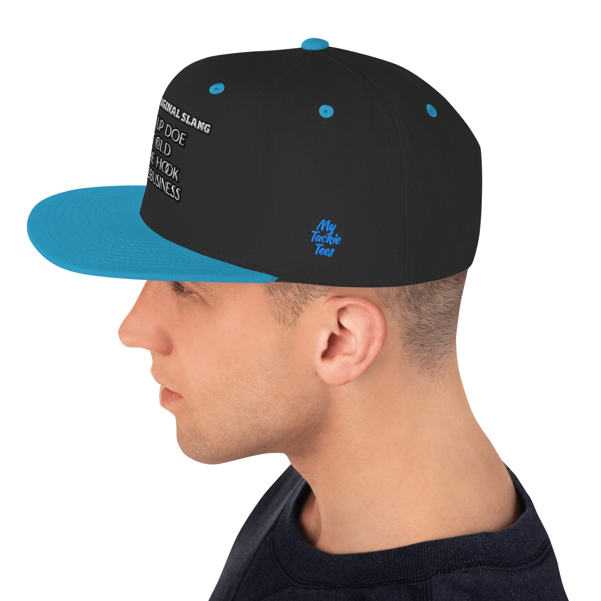 Detroit Original Slang Embroidered Snapback Hat - 6-Panel Classic Fit