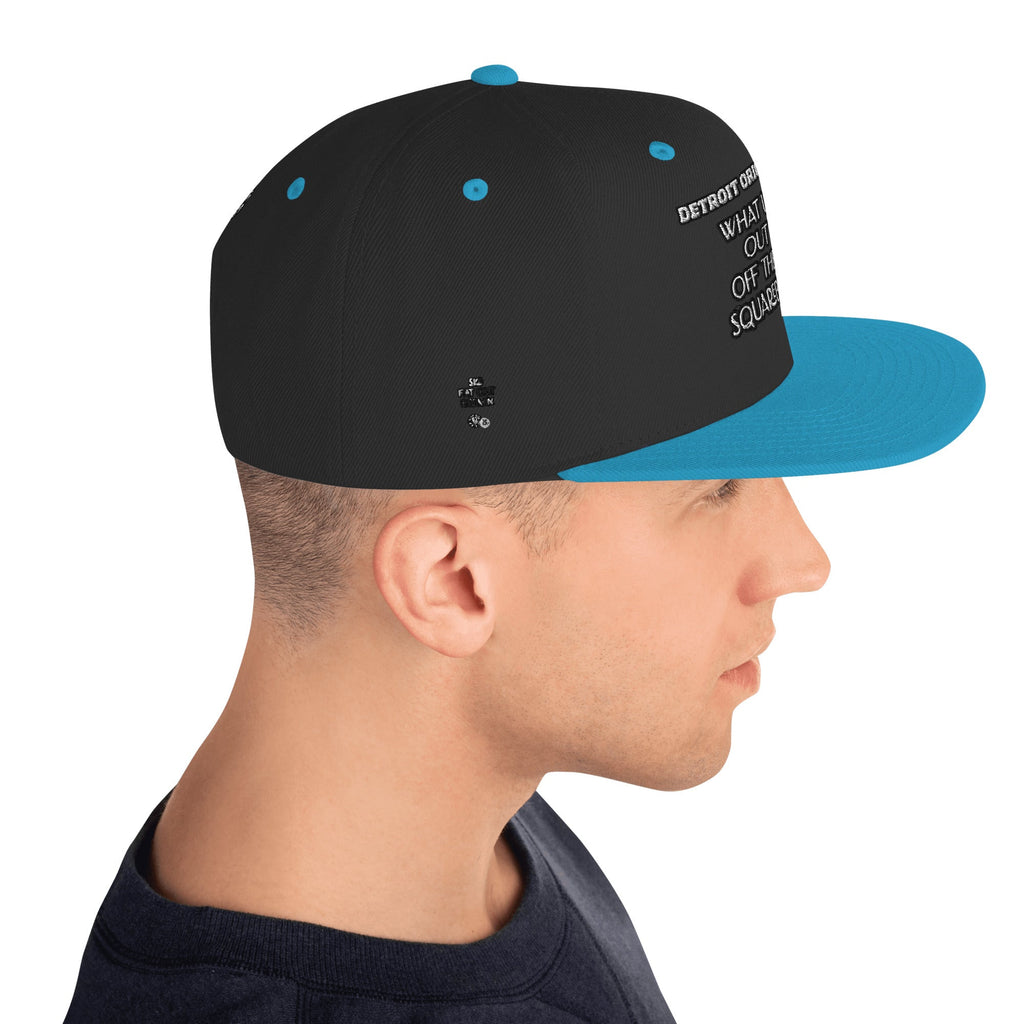 Detroit Original Slang Embroidered Snapback Hat - 6-Panel Classic Fit