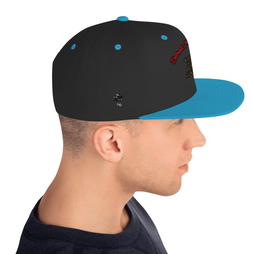 Detroit Original Slang Embroidered Snapback Hat - 6-Panel Classic Fit