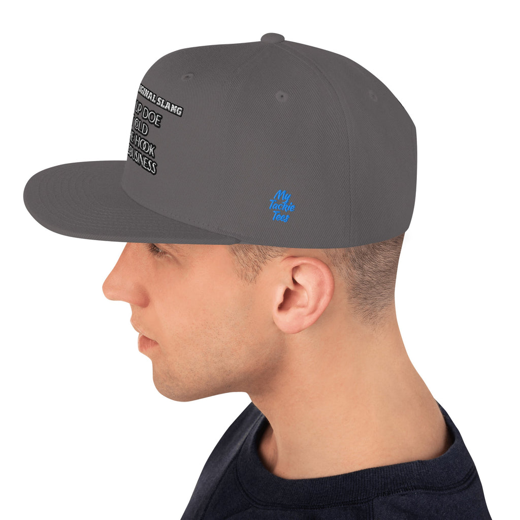 Detroit Original Slang Embroidered Snapback Hat - 6-Panel Classic Fit