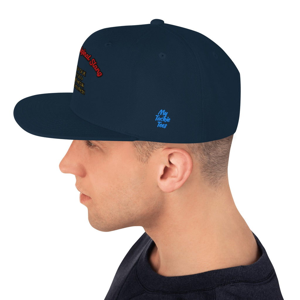 Detroit Original Slang Embroidered Snapback Hat - 6-Panel Classic Fit