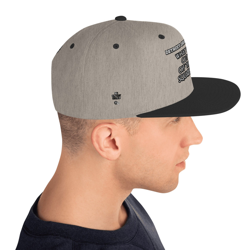 Detroit Original Slang Embroidered Snapback Hat - 6-Panel Classic Fit