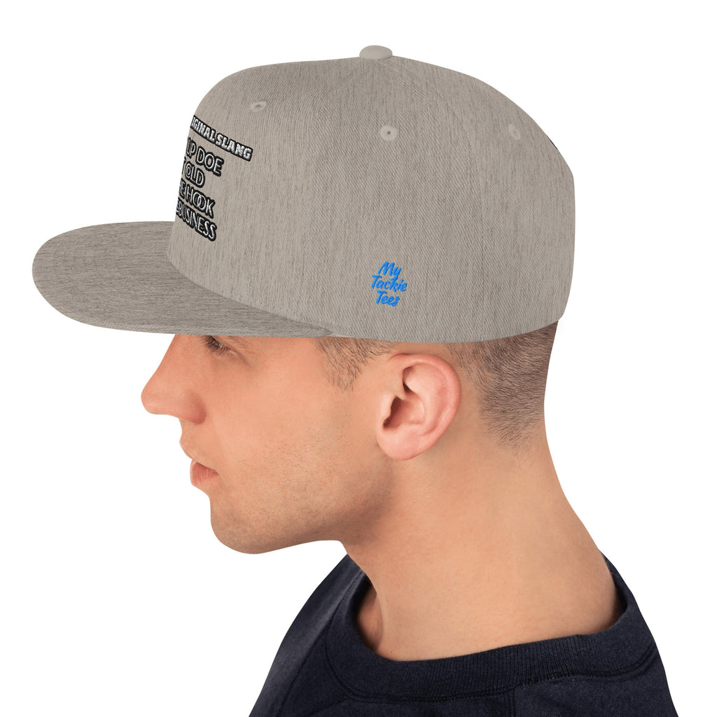 Detroit Original Slang Embroidered Snapback Hat - 6-Panel Classic Fit
