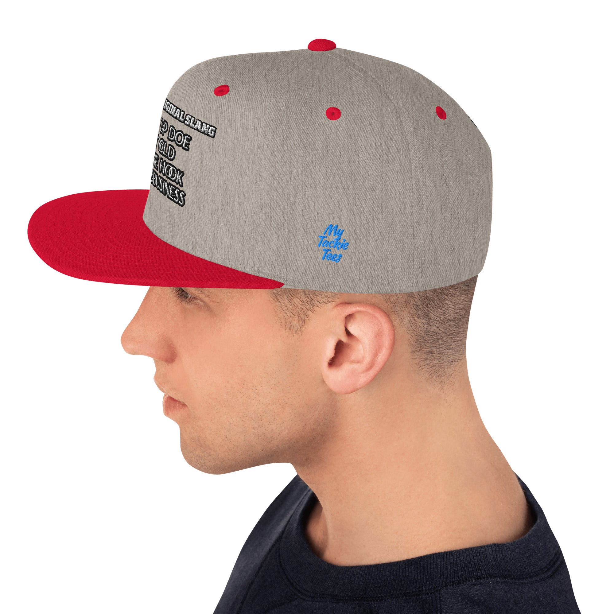 Detroit Original Slang Embroidered Snapback Hat - 6-Panel Classic Fit