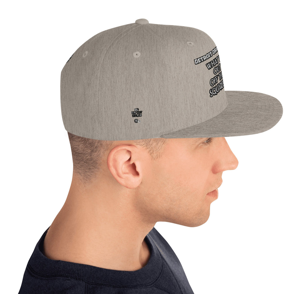 Detroit Original Slang Embroidered Snapback Hat - 6-Panel Classic Fit