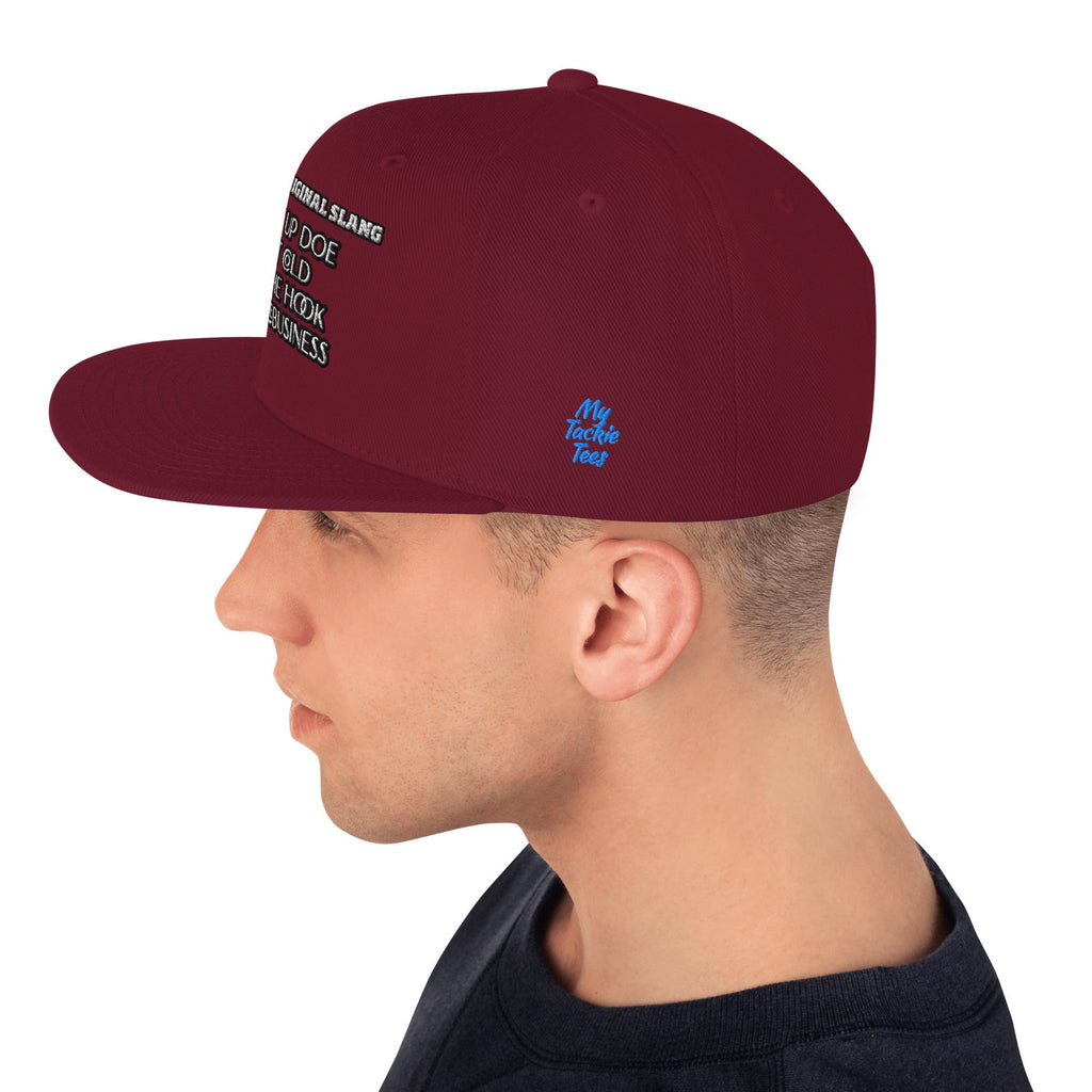 Detroit Original Slang Embroidered Snapback Hat - 6-Panel Classic Fit