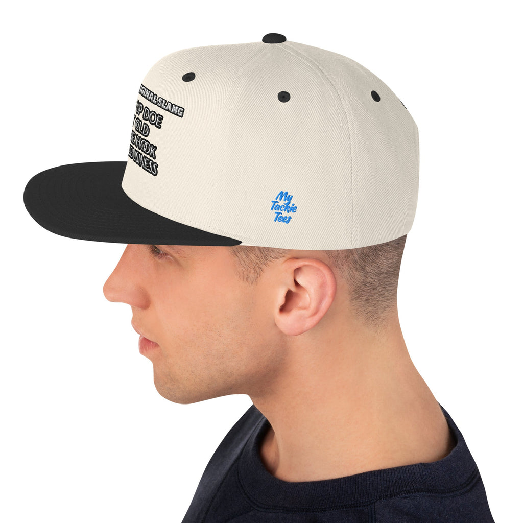Detroit Original Slang Embroidered Snapback Hat - 6-Panel Classic Fit