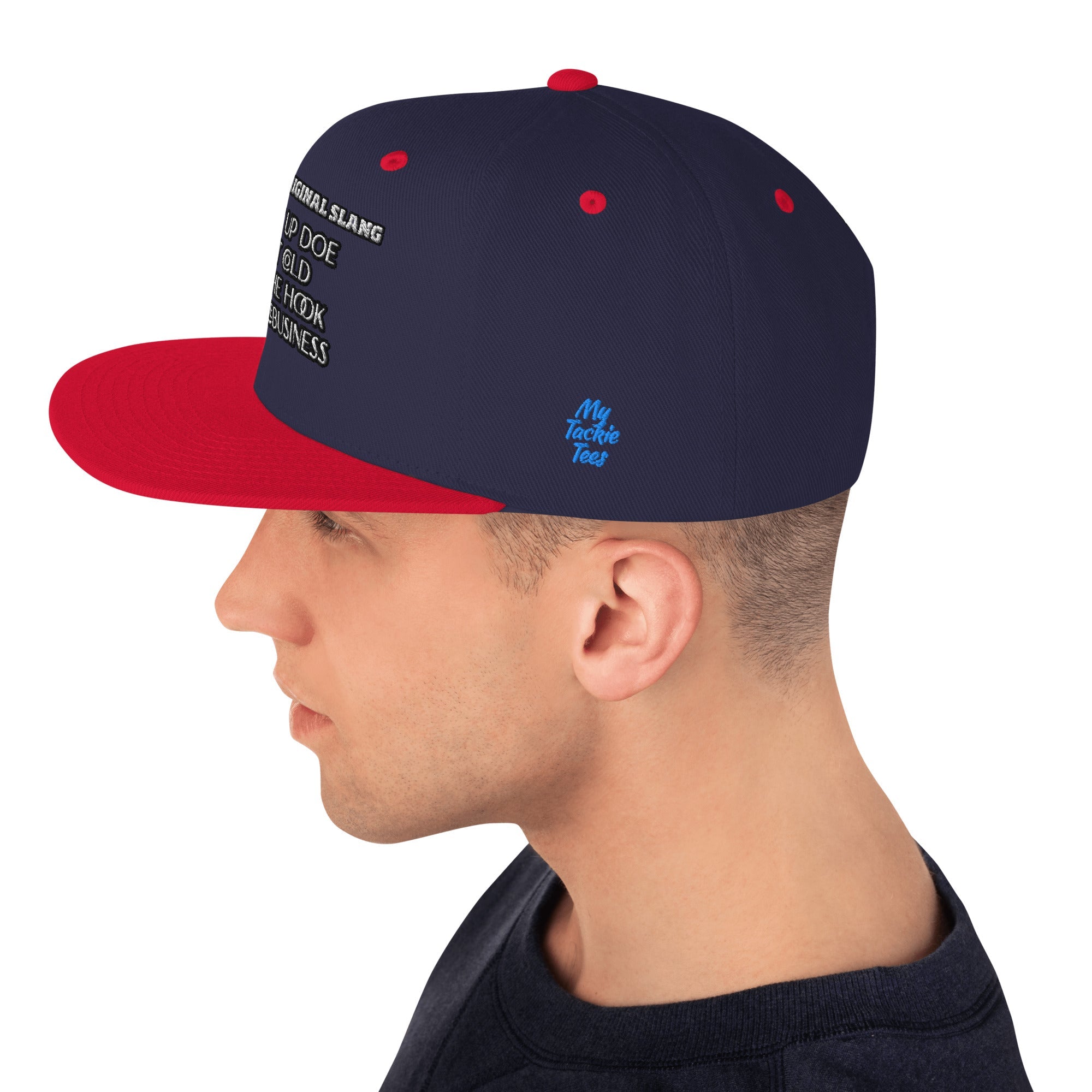 Detroit Original Slang Embroidered Snapback Hat - 6-Panel Classic Fit