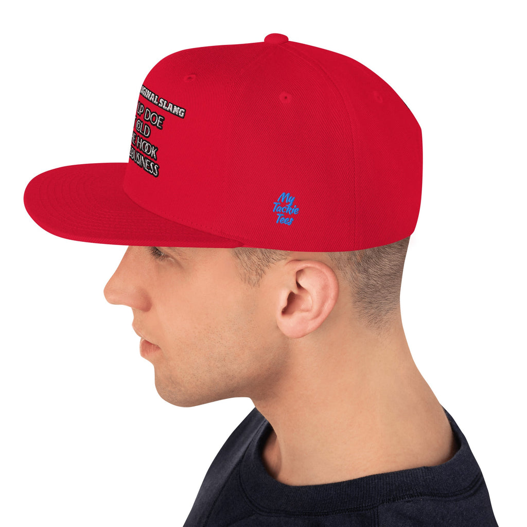 Detroit Original Slang Embroidered Snapback Hat - 6-Panel Classic Fit