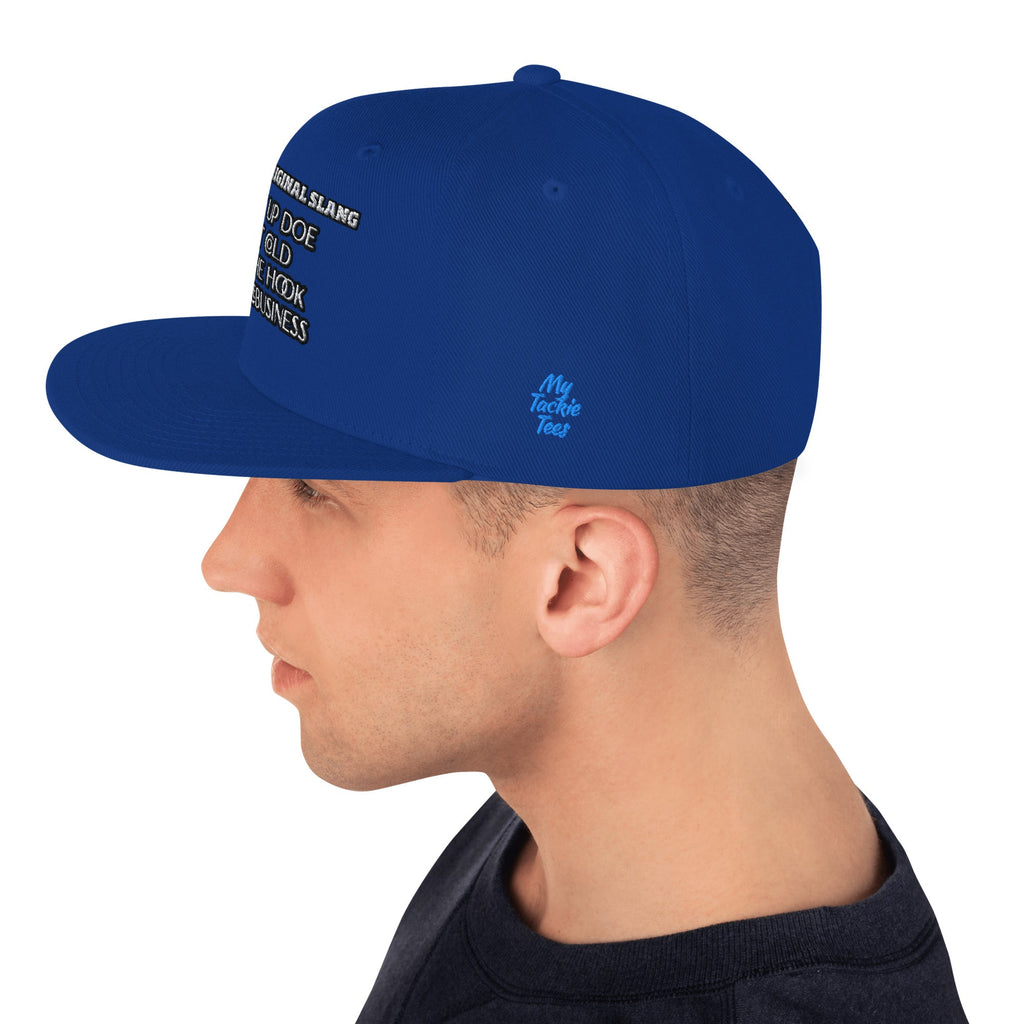 Detroit Original Slang Embroidered Snapback Hat - 6-Panel Classic Fit