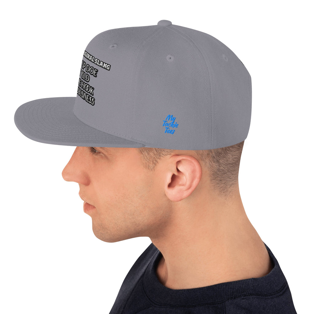 Detroit Original Slang Embroidered Snapback Hat - 6-Panel Classic Fit