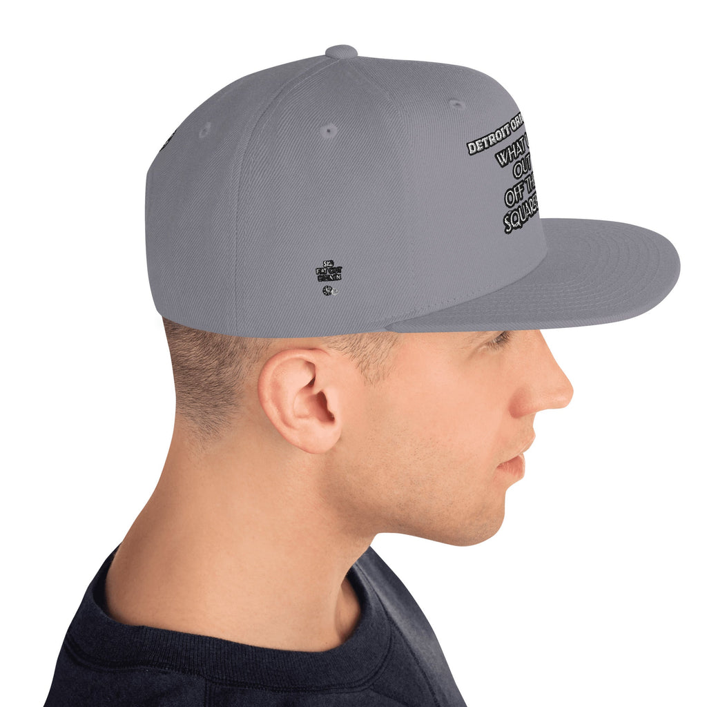 Detroit Original Slang Embroidered Snapback Hat - 6-Panel Classic Fit