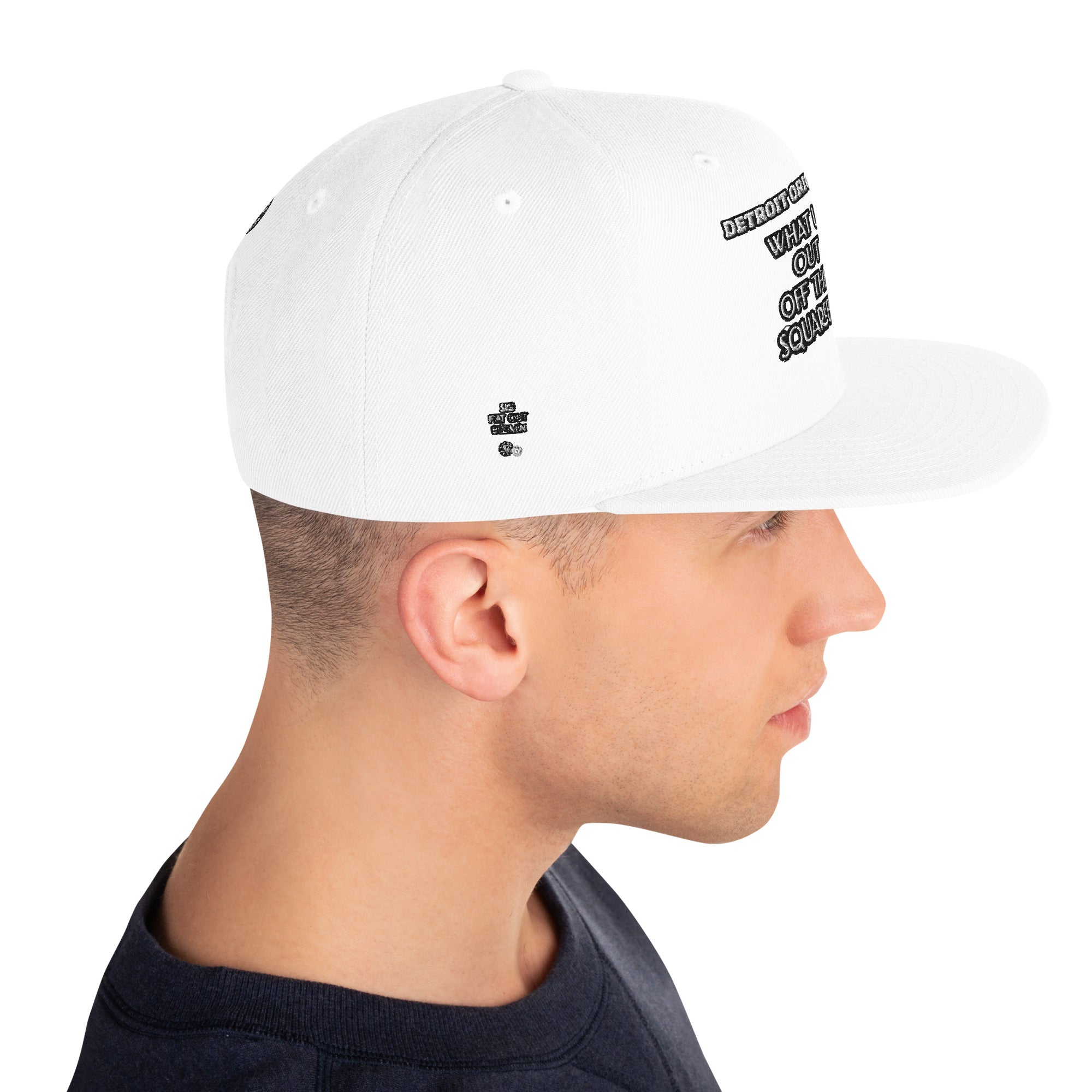 Detroit Original Slang Embroidered Snapback Hat - 6-Panel Classic Fit
