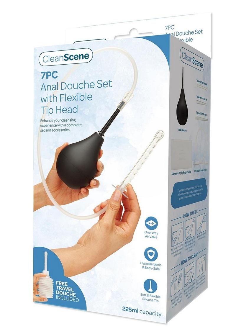 Cleanscene Anal Douche Set with Flexible Tip Head