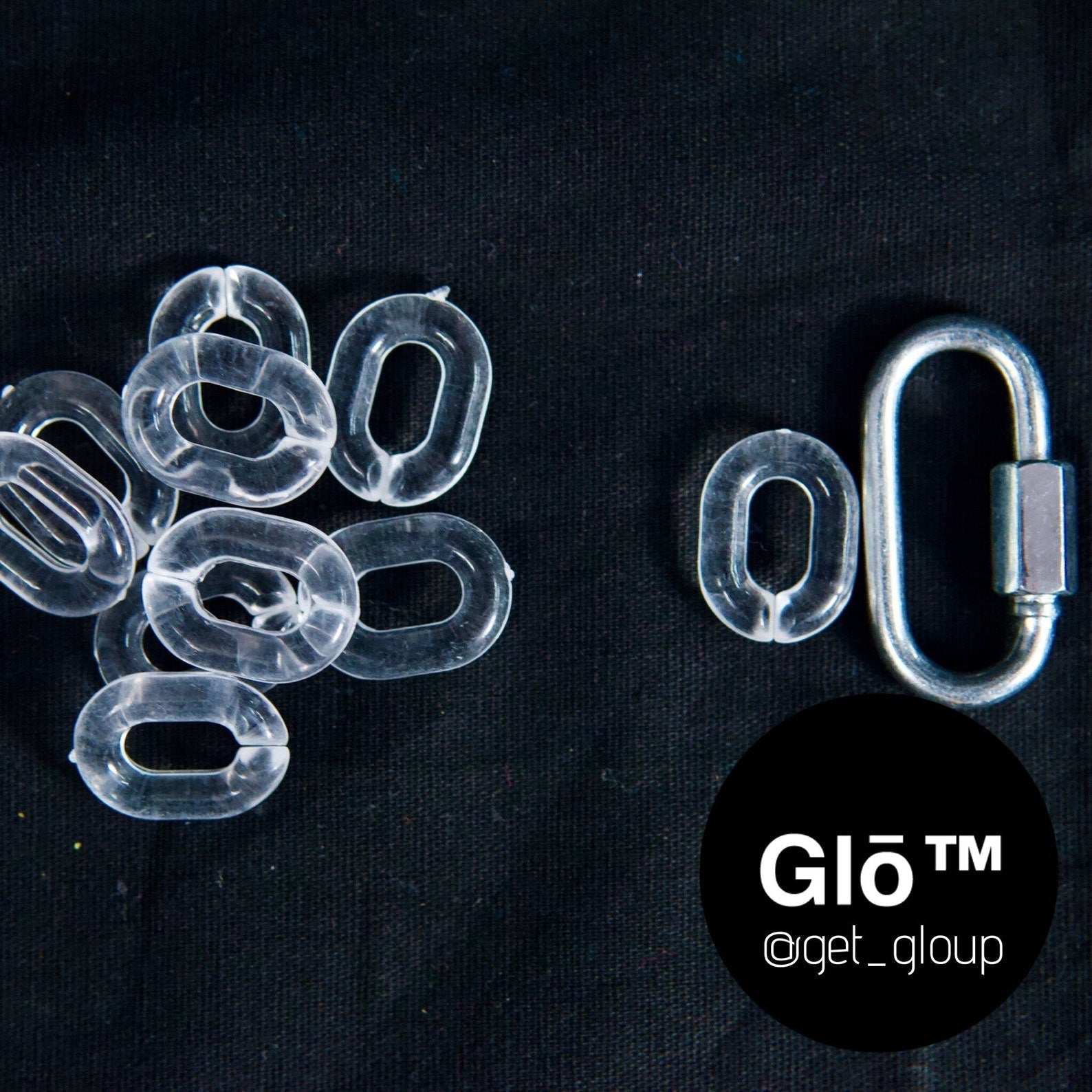 Clear Anchor Link Necklace – Acrylic Glass Chain for Y2K Fashion, Layering & Minimalist Style