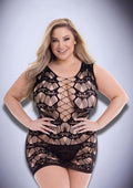 Corset Front Lace Mini Dress