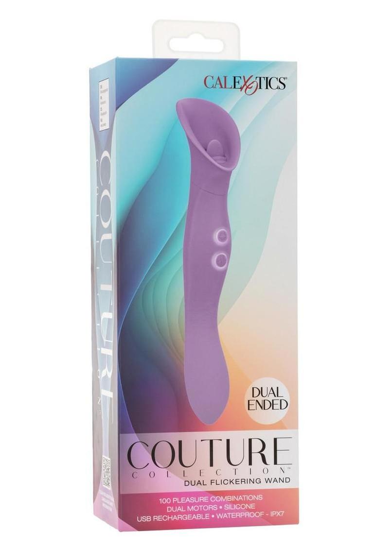 Couture Collection Dual Flickering Rechargeable Silicone Wand