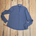 Men's Raven 1/4 Zip Pullover Stripe Sweatshirt