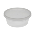 Pactiv Newspring DELItainer 8oz PP Container with LLDPE Lid, Clear (QTY 240), SKU YL2508