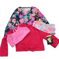 Lot of 4 Art Class Cat & Jack Girls XS Long Sleeve & Bikini Swim Tops ONLY