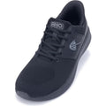 Broyon Mens Size 11 Black Breathable Mesh Lace Up Wide Toe Box Athletic Shoes