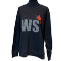 Wingspan Inspired Mens 2XL Northern Cardinal Hand Printed Upcycled Sweatshirt