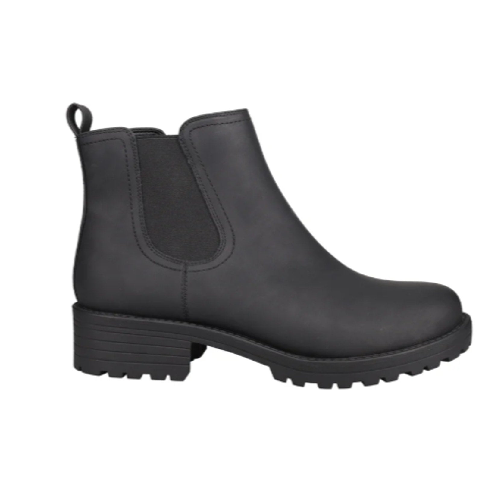 New In Box Buffalo Womens Size 7 Black Water Repellant Faux Leather Anna Boots