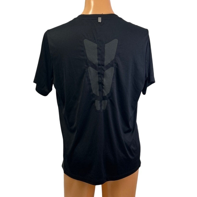 Fila Sport Mens Large Black 100% Polyester Long Sleeve Crew Neck Tee Shirt