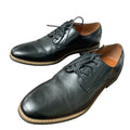 Silent Care Mens Size 8.5 Black Faux Leather Lace Up Classic Oxford Formal Shoes
