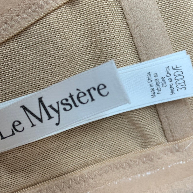 New Le Mystere Womens 32DDD Tan Strapless Padded Underwire Back Clasp Bra