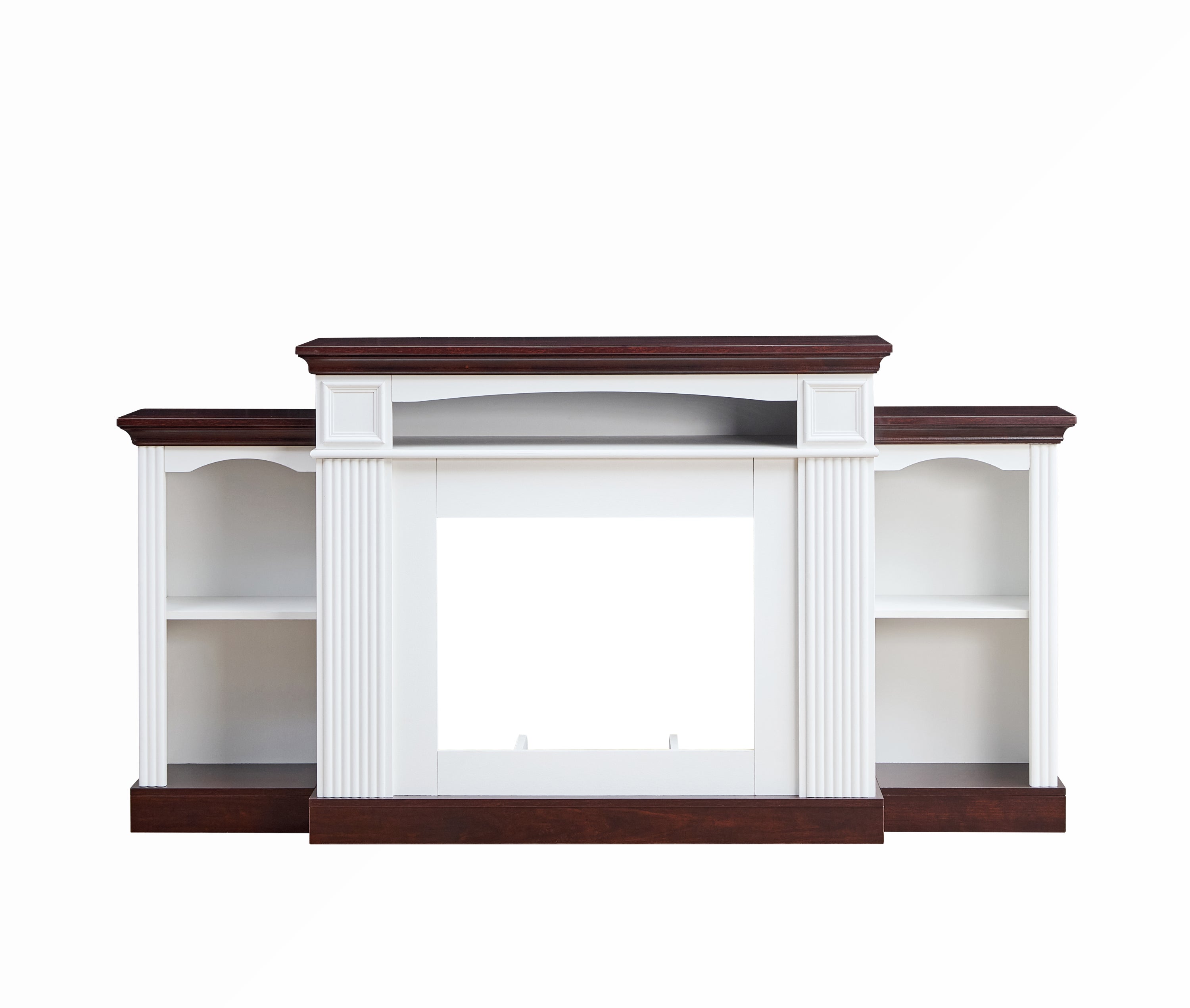 Farmhouse Style Fireplace TV Stand for 70-inch TV