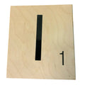 New 5" X 5.5" Scrabble Game Letter I Wooden Alphabet Tiles Craft Supply Letter