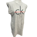 Calvin Klein Jeans Mens Large Gray Sleeveless Cotton Blend Tee Shirt Tank Top