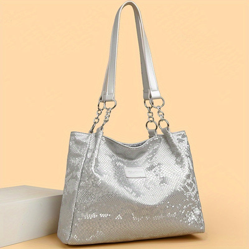 Perfect Lily Women's Snake Print Shoulder Bag