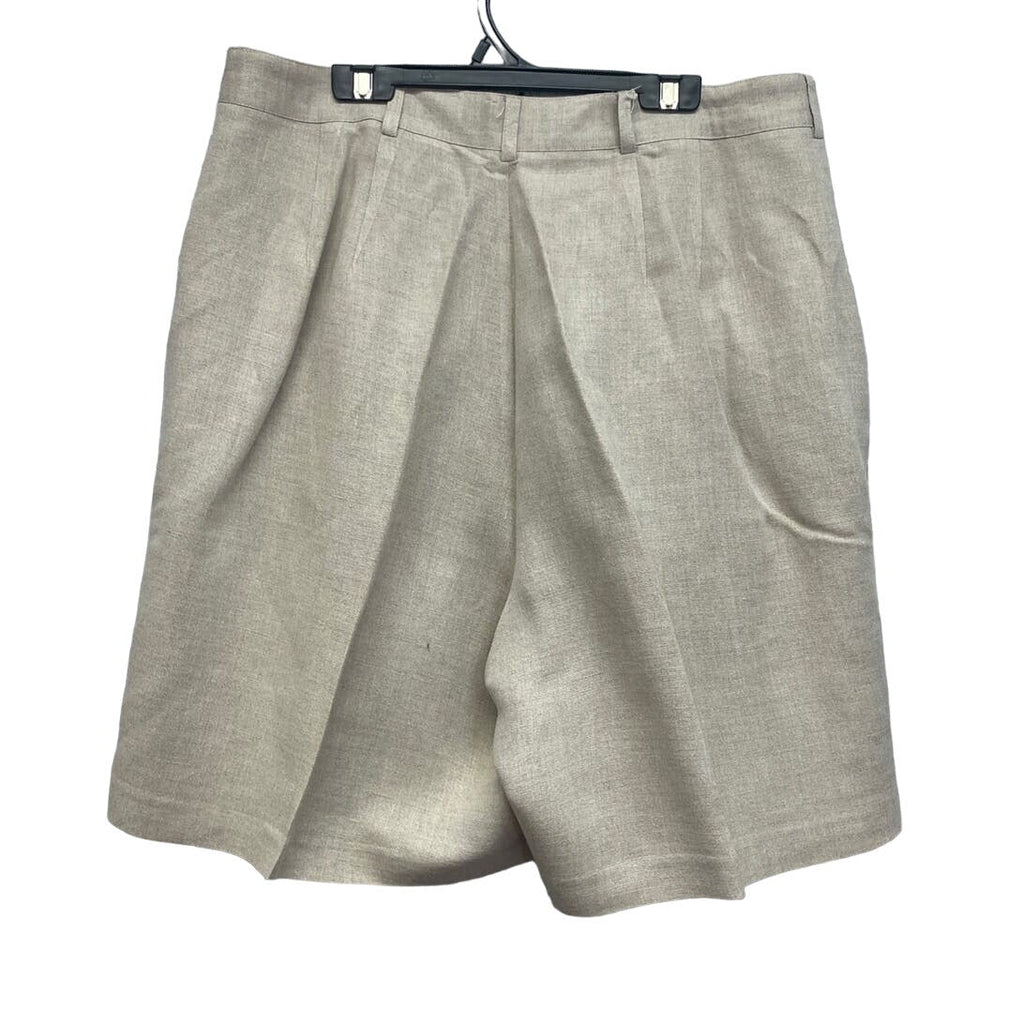 Designs Lane Bryant Womens Plus Size 18 Linen Rayon Blend Career Tan Shorts