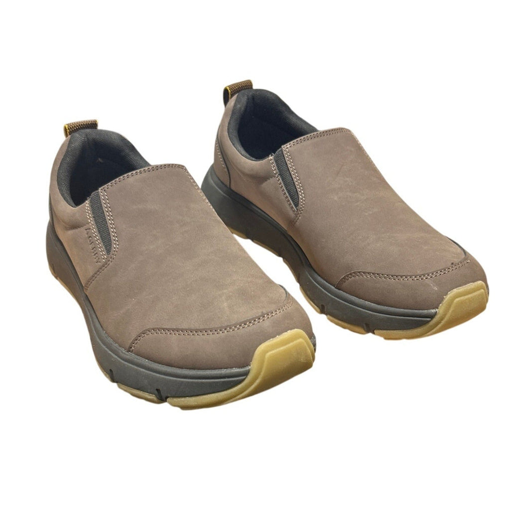 New In Box Gerry Mens Size 12 Brown Faux Leather Slide On Moc II Sneakers Shoes
