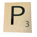New 5" X 5.5" Scrabble Game Letter P Wooden Alphabet Tiles Craft Supply Letter