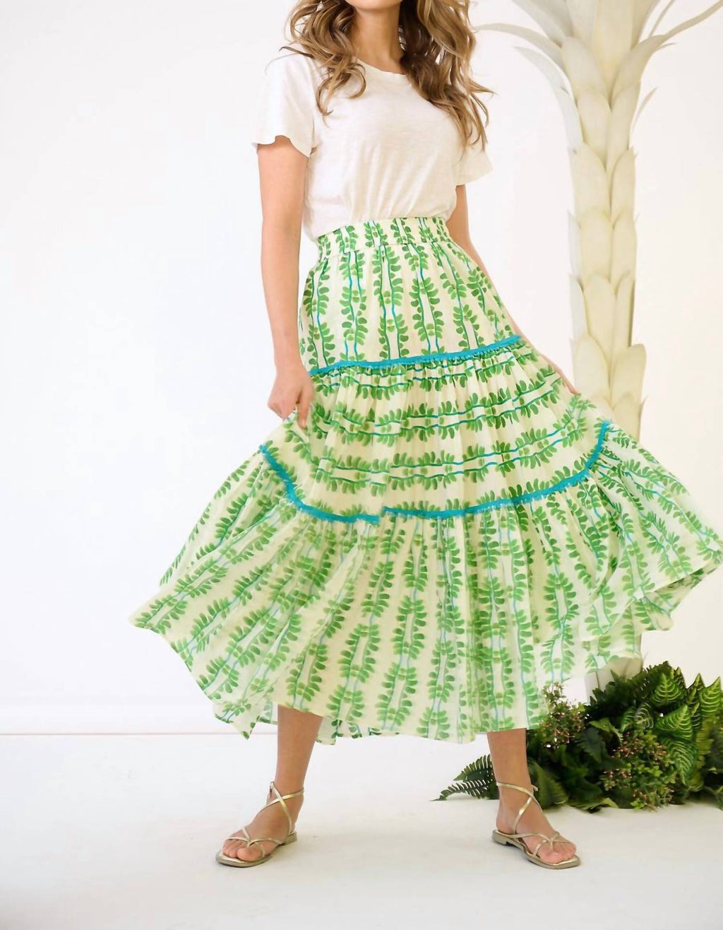 Triple Tiered Maxi Skirt